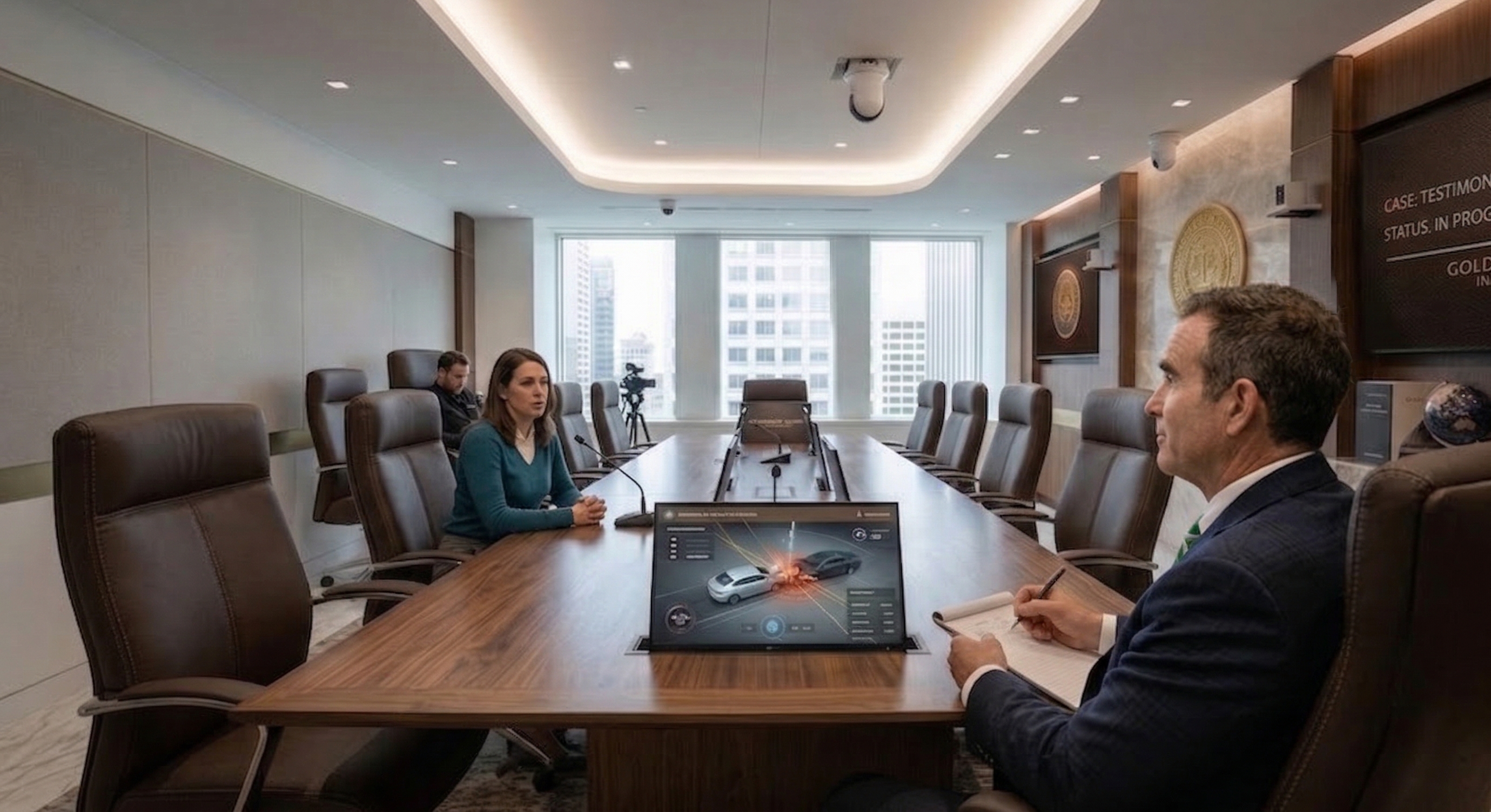 Goldberg & Loren attorney consulting with client