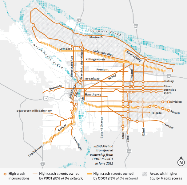 High Crash Network map