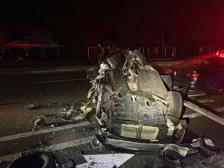 rollover car crash