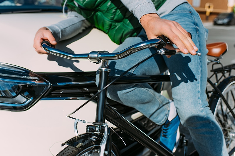 Bicyclist hit by vehicle