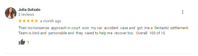Boise Personal Injury Client Reviews