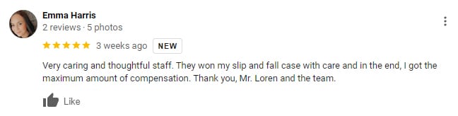 Boise Slip and Fall Attorney Client Review