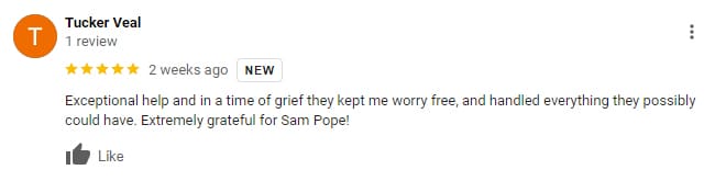 Fargo Wrongful Death Attorney Client Review