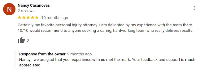 Fresno Pedestrian Accident Client Review