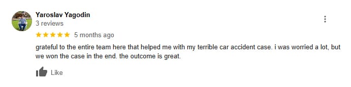 Appleton Bus Accident Lawyer Client Review