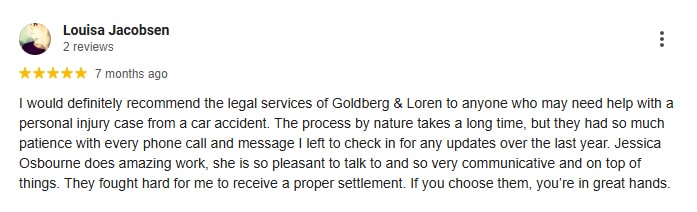 Beaverton Car Accident Lawyer Client Review