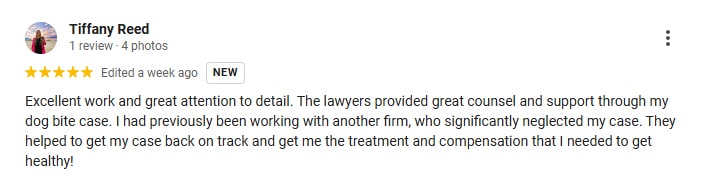 Tacoma Dog Bite Injury Lawyer Client Review