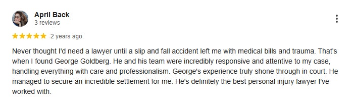 Las Vegas Slip and Fall Lawyer Client Review