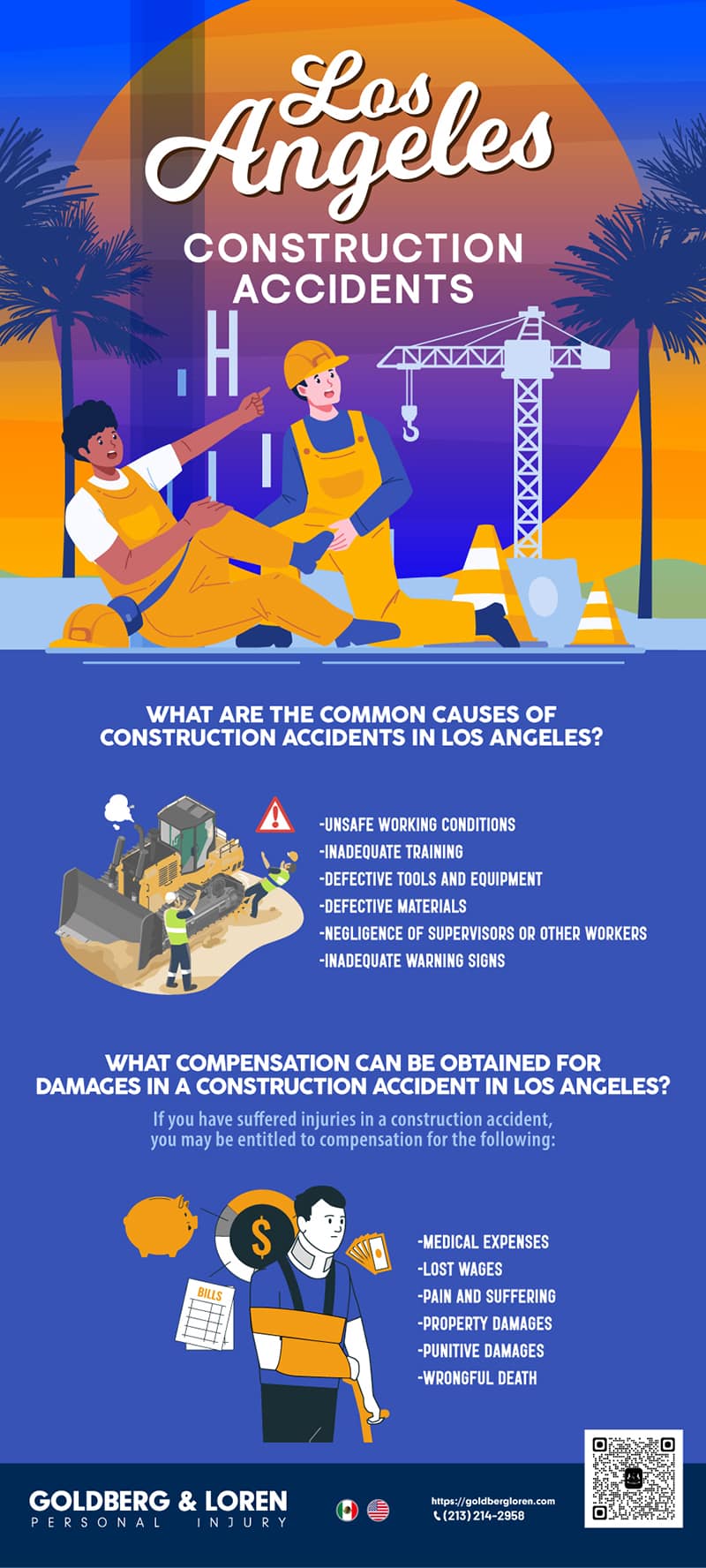 Infografía de Accidentes de Construcción en Los Ángeles