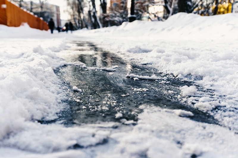 Use Caution While Walking on Icy Surfaces