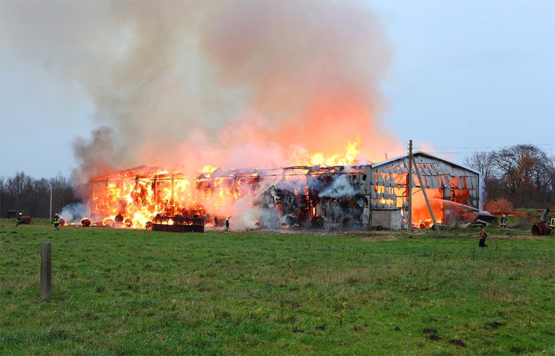 A barn fire in western Wisconsin claimed the lives of 150+ animals