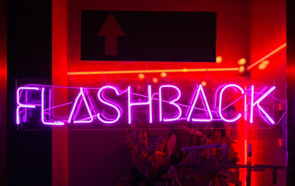 flashback neon sign