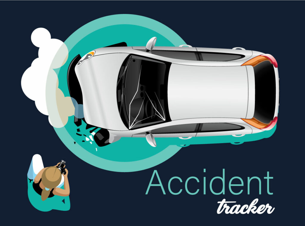 illustration of car accident
