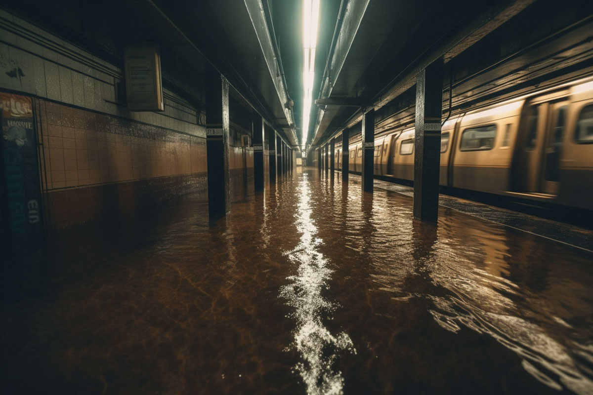 subway flooded