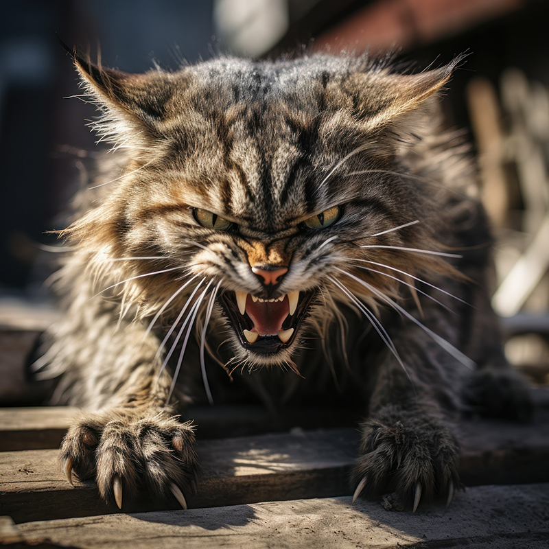 Cats made up approximately six percent of rabies diagnoses in the United States in 2021.