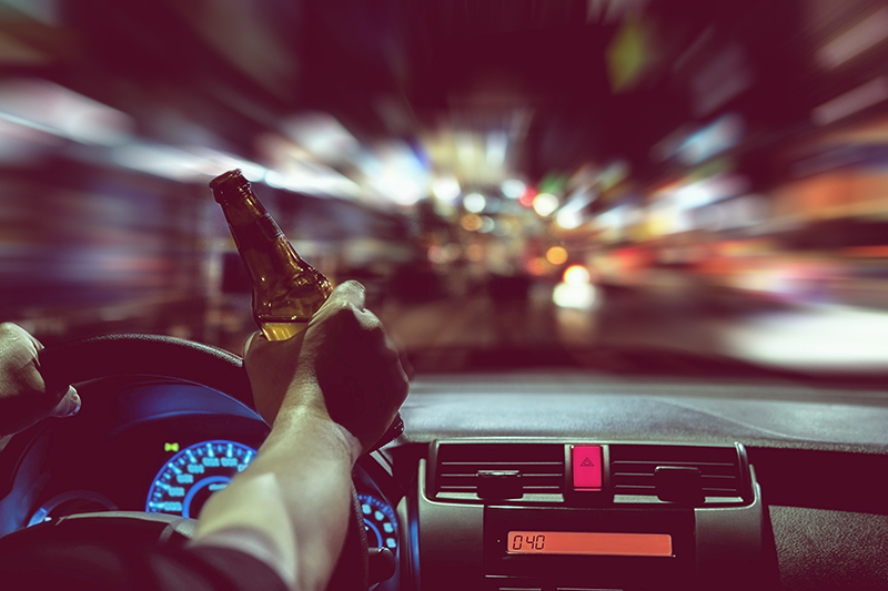 The majority of alcohol-impaired crashes occur during nighttime (67%) and on residential streets (40%).