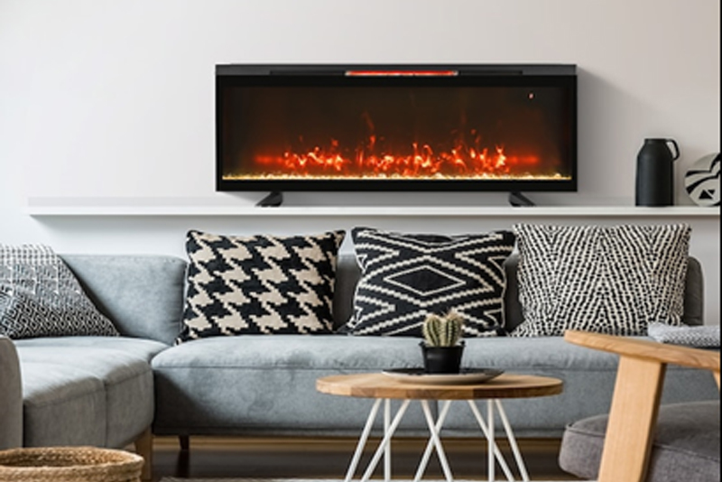 Style Selections 42-inch-wide Infrared Quartz Electric Fireplaces