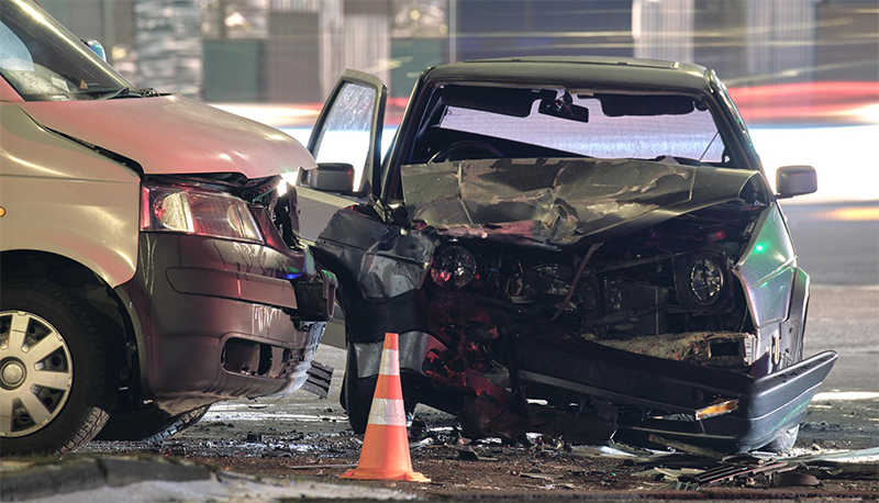 Sixty-two percent of the reported crashes were attributed to specific streets