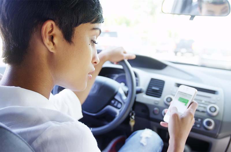 According to statistics, six out of every ten teenage crashes involve distracted driving.