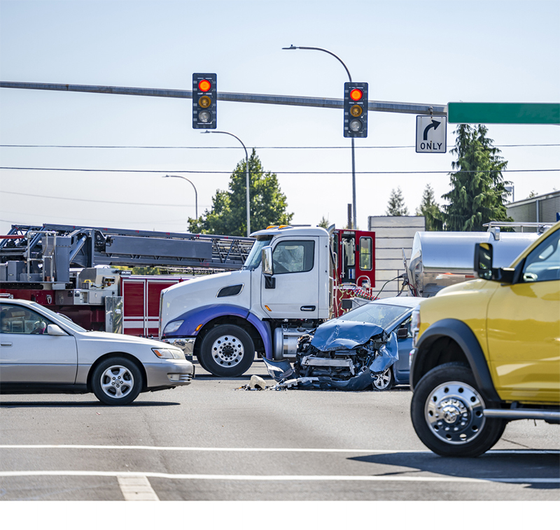 ¿Qué tipos de accidentes de tráfico se producen en estas intersecciones de Portland?