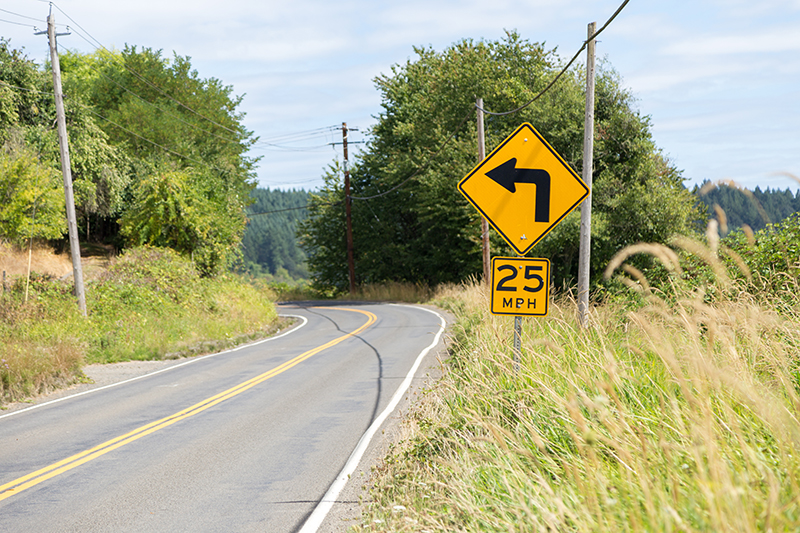 Respect Speed Limits and Road Signs