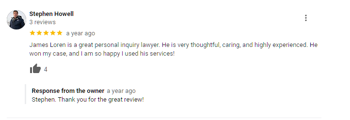 Albuquerque Personal Injury Lawyer Client Review