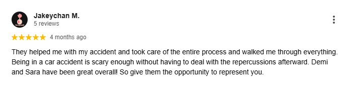Hillsboro Whiplash Accident Lawyer Client Review