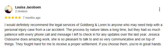 Beaverton Car Accident Lawyer Client Review