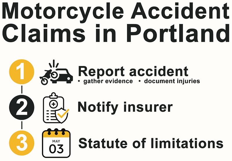 Motorcycle Accident Claims in Portland Infographic