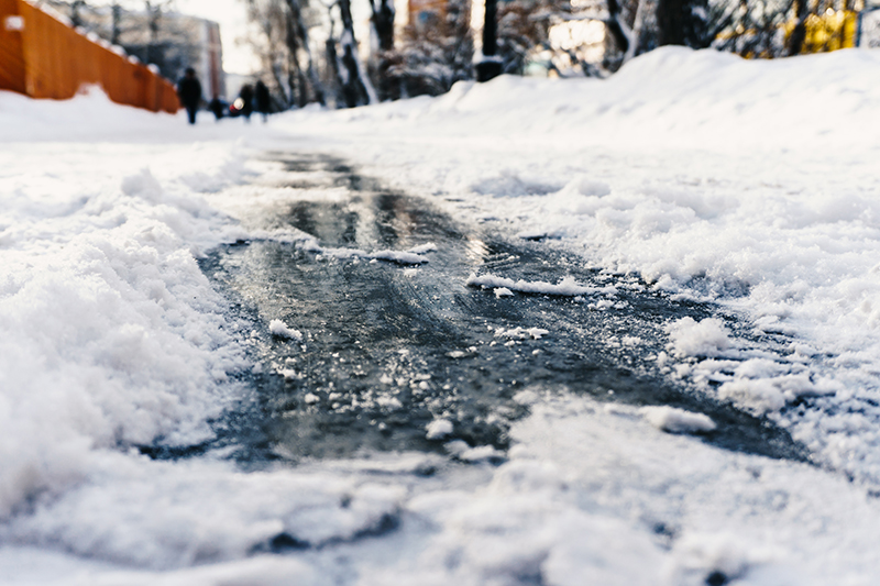 Use Caution While Walking on Icy Surfaces