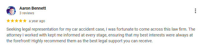 Salem Car Accident Lawyer Client Review