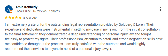 Salem Personal Injury Lawyer Client Review